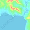 Topografische Karte Malaking Ilog, Höhe, Relief