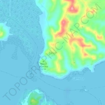 Topografische Karte Passé, Höhe, Relief