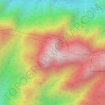 Topografische Karte Sispara, Höhe, Relief