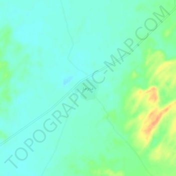 Topografische Karte Jagsa, Höhe, Relief