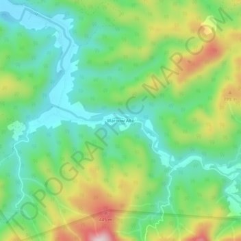 Topografische Karte Warnow Alto, Höhe, Relief