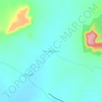 Topografische Karte Narayangaon, Höhe, Relief