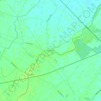 Topografische Karte Boncellino, Höhe, Relief