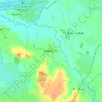 Topografische Karte Ashington, Höhe, Relief