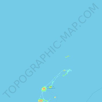 Topografische Karte Les Îles-de-la-Madeleine, Höhe, Relief