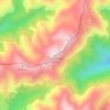 Topografische Karte Thunderbolt, Höhe, Relief