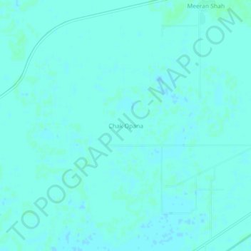 Topografische Karte Chak Opana, Höhe, Relief