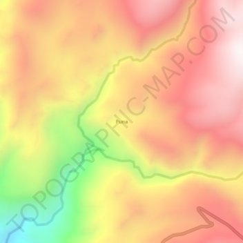 Topografische Karte Puna, Höhe, Relief