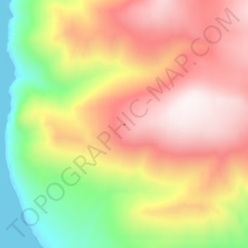 Topografische Karte Challenger Mountains, Höhe, Relief