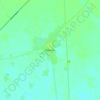 Topografische Karte Mawana, Höhe, Relief