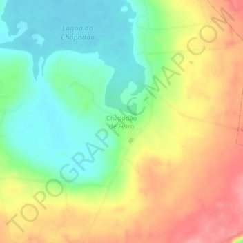 Topografische Karte Chapadão de Ferro, Höhe, Relief