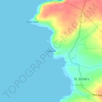 Topografische Karte Flagstaff, Höhe, Relief