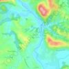Topografische Karte Biscay, Höhe, Relief
