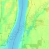 Topografische Karte Mooretown, Höhe, Relief