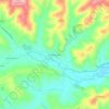 Topografische Karte Arzilla di Novilara, Höhe, Relief
