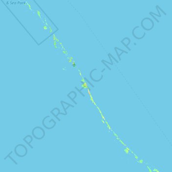 Topografische Karte Great Guana Cay, Höhe, Relief