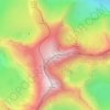 Topografische Karte Garnedd Ugain, Höhe, Relief