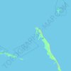 Topografische Karte Hog Cay, Höhe, Relief