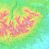 Topografische Karte High Tatras, Höhe, Relief