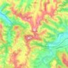 Topografische Karte Cremolino, Höhe, Relief