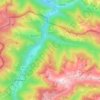 Topografische Karte Canejan, Höhe, Relief