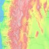 Topografische Karte San Juan Province, Argentina, Höhe, Relief