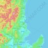 Topografische Karte 북구, Höhe, Relief