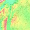 Topografische Karte Idlib Governorate, Höhe, Relief