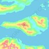 Topografische Karte Isla Jorge, Höhe, Relief