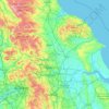 Topografische Karte Yorkshire, Höhe, Relief