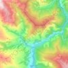 Topografische Karte Rialp, Höhe, Relief