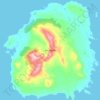 Topografische Karte Isla Lennox, Höhe, Relief