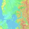 Topografische Karte Provincia de Llanquihue, Höhe, Relief