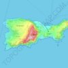 Topografische Karte Île de Capri, Höhe, Relief