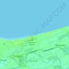 Topografische Karte Lingayen Beach, Höhe, Relief