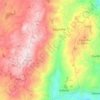 Topografische Karte Caçarilhe e Infesta, Höhe, Relief