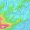 Topografische Karte Cosme Velho, Höhe, Relief