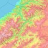 Topografische Karte Artvin, Höhe, Relief