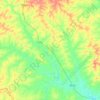 Topografische Karte Arizona, Höhe, Relief