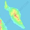 Topografische Karte Isla San Jose, Höhe, Relief