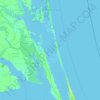 Topografische Karte Currituck Sound, Höhe, Relief