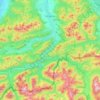 Topografische Karte Lenggries, Höhe, Relief