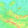Topografische Karte Wiehengebirge, Höhe, Relief