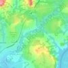 Topografische Karte Tokoyo, Höhe, Relief