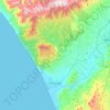Topografische Karte Samandağ, Höhe, Relief