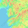 Topografische Karte VC48 Merionethshire, Höhe, Relief