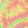 Topografische Karte Bezirk Roschtqala, Höhe, Relief
