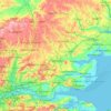 Topografische Karte Essex, Höhe, Relief