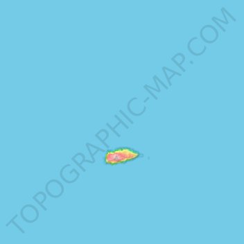 Topografische Karte Islas Desventuradas, Höhe, Relief