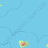 Topografische Karte Nuku Hiva, Höhe, Relief